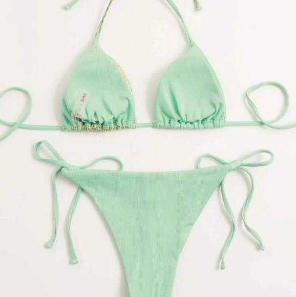 Crocodile Spliced Bikini Swimset - Picture 2 of 6